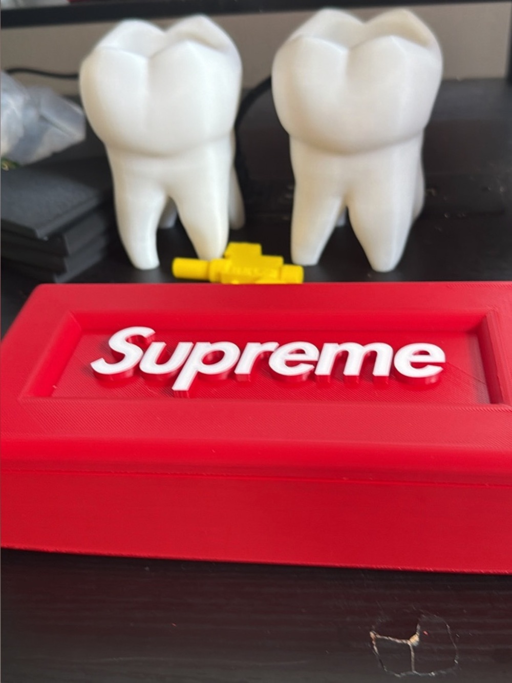 Supreme Red Brick Box with White Logo
